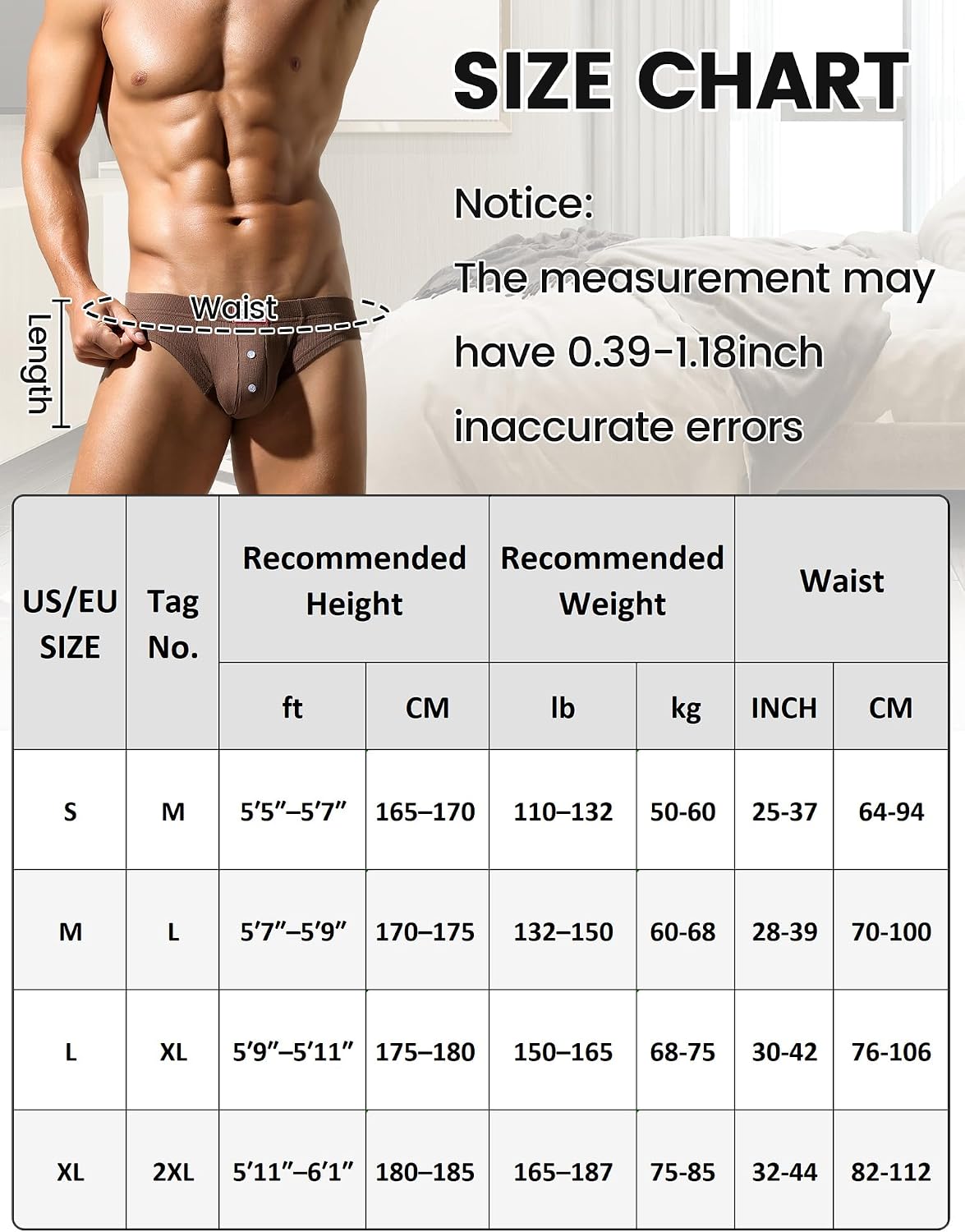 SEAUR Men's Soft Pouch Briefs Seamless Ribbed Underwear Low Rise Breathable Trunks Stretchy Underpants