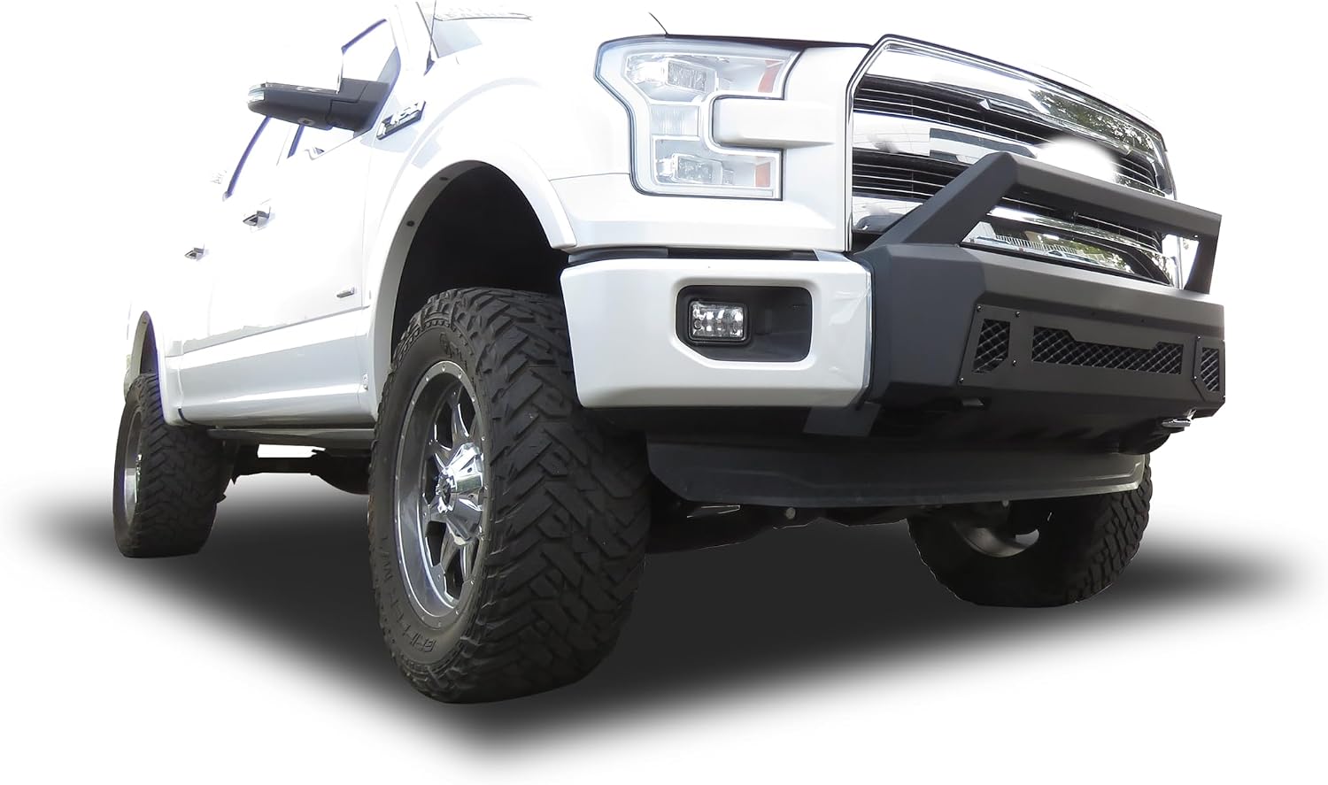 Black Horse Armour III Light Duty Front Bumper Textured Black Compatible with 2015-2017 Ford F-150-AR3LD40NL