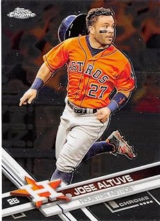 2017 Topps Chrome #37 Jose Altuve Houston Astros Baseball Card