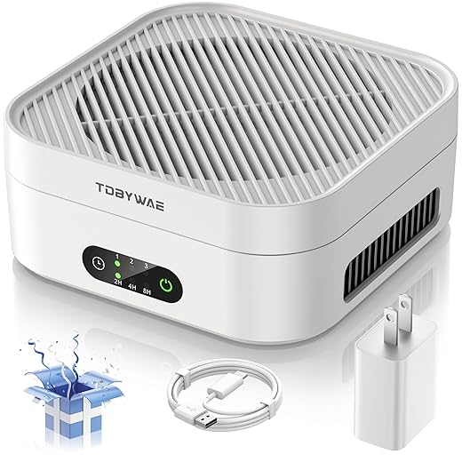 Air Purifiers for Home – True HEPA Air Purifier for Pets, Smoke & Allergies | 600 Sq Ft Coverage | Ultra-Quiet & Portable Small Air Purifier for Bedroom/Travel/Desk/Office/RV