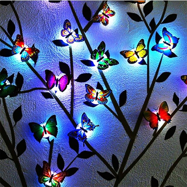 24 Pieces 3D Butterfly Decorations, Luminous Butterflies, Baby Bedroom Night Lights for Kids - Best Kids Gifts for Boys or Girls Party