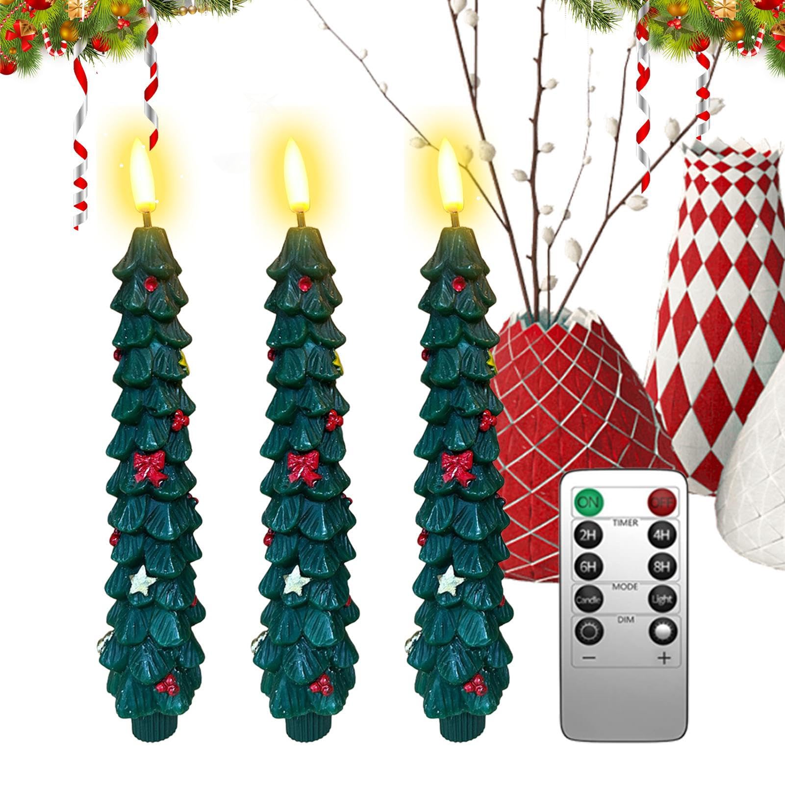 Bougie électrique pour sapin de Noël télécommandée éclairage table - 8