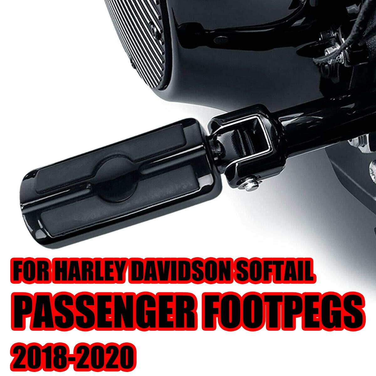 Kit di montaggio per pedane passeggero con supporto per Harley Softail 2018 2019 2020 2021 2022 Deluxe Fat Boy Heritage Sport Glide Softail Slim Street Bob Breakout Low Rider, per stile Willie G