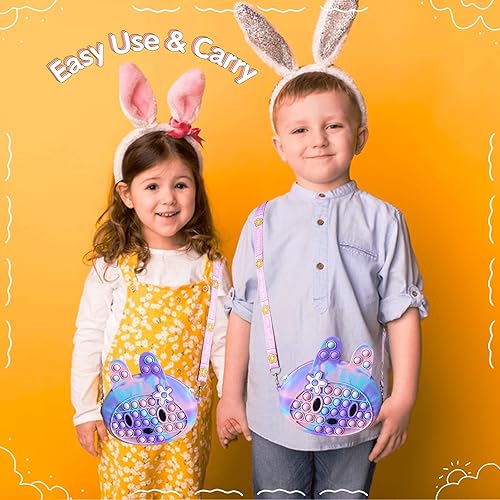 Miniatura 4 de Regalos para cestas de Pascua  Cesta de Pascua Pop Bolsa de conejito Bolsa sensorial Fidget Toy Pack para niños pequeños, adolescentes, niñas y