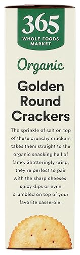 Miniatura 5 de 365 By Whole Foods, Crackers Golden Round Organic, 12 onzas