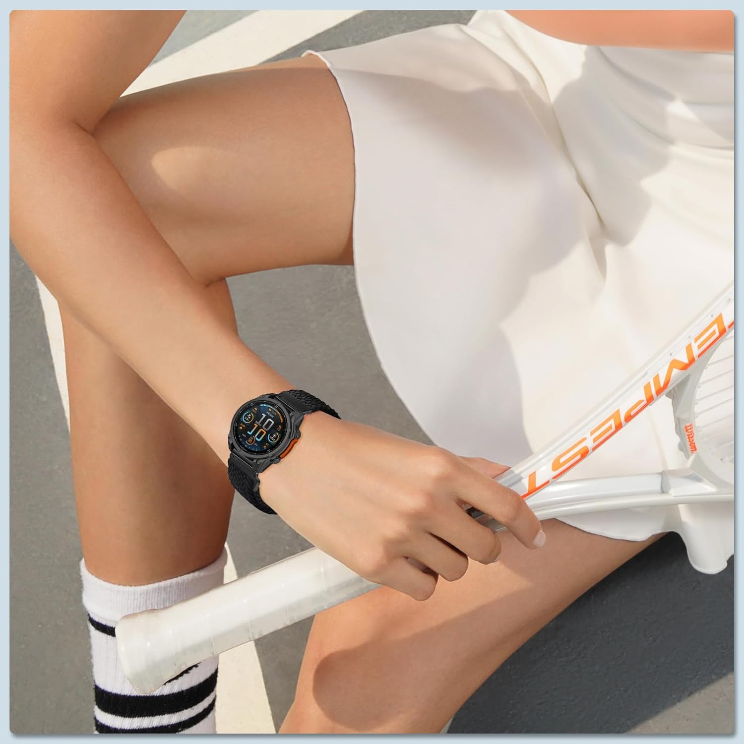 Quickfit 26mm Magnetic Braided Watch Bands Compatible with Garmin Fenix 8 Pro/Quatix 8/Tactix 8/Fenix 8 (51 mm)/7X Pro/7X/6X Pro/6X,Replacement Nylon Sport Strap for Women Men - Image 7