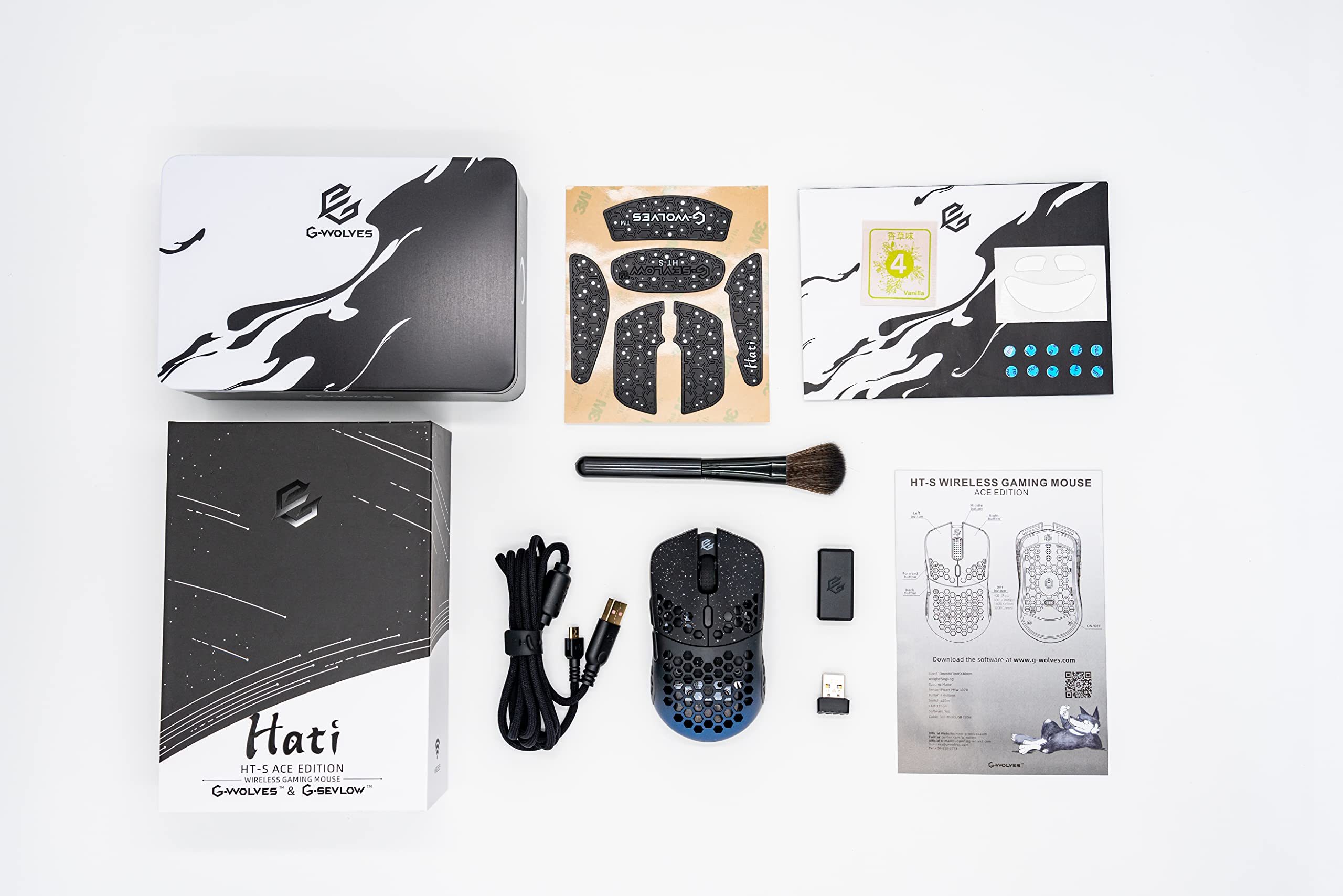 G-Wolves Hati HT-S ACE Wireless Gaming 58 Gram Ultra Lightweight