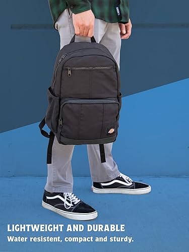 Miniatura 3 de Dickies Journeyman - Mochila con logotipo clásico, resistente al agua, casual, para viajes y trabajo, se adapta a cuadernos de 15.6 pulgadas (negro)