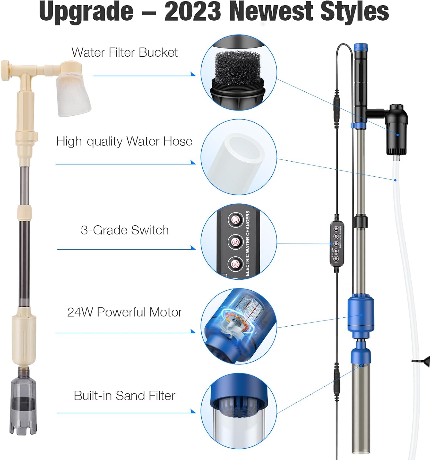 bedee Electric Aquarium Gravel Cleaner Pro Review TropiFish Tales