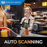 Vista 4 de Adesso NuScan 2800U Omnidireccional 2D Escáner de código de barras de escritorio USB