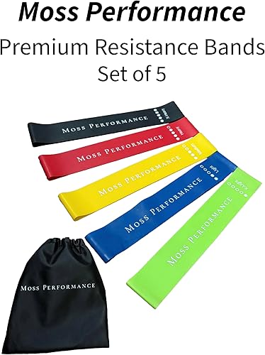 Vista 2 de Bandas de resistencia de alta calidad, para terapia física, entrenamiento de fuerza, ejercicio de pilates, entrenamientos en casa, bandas de goma