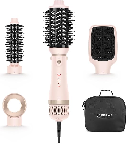 IG INGLAM 4-in-1 Blow Dryer Brush Set: The Ultimate Value Tool for Salon Blowouts at Home