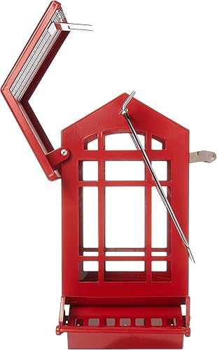 Miniatura 3 de Woodlink 991084 Chateau - Comedero para pájaros con semillas resistente a las ardillas, 12 pulgadas de alto, rojo