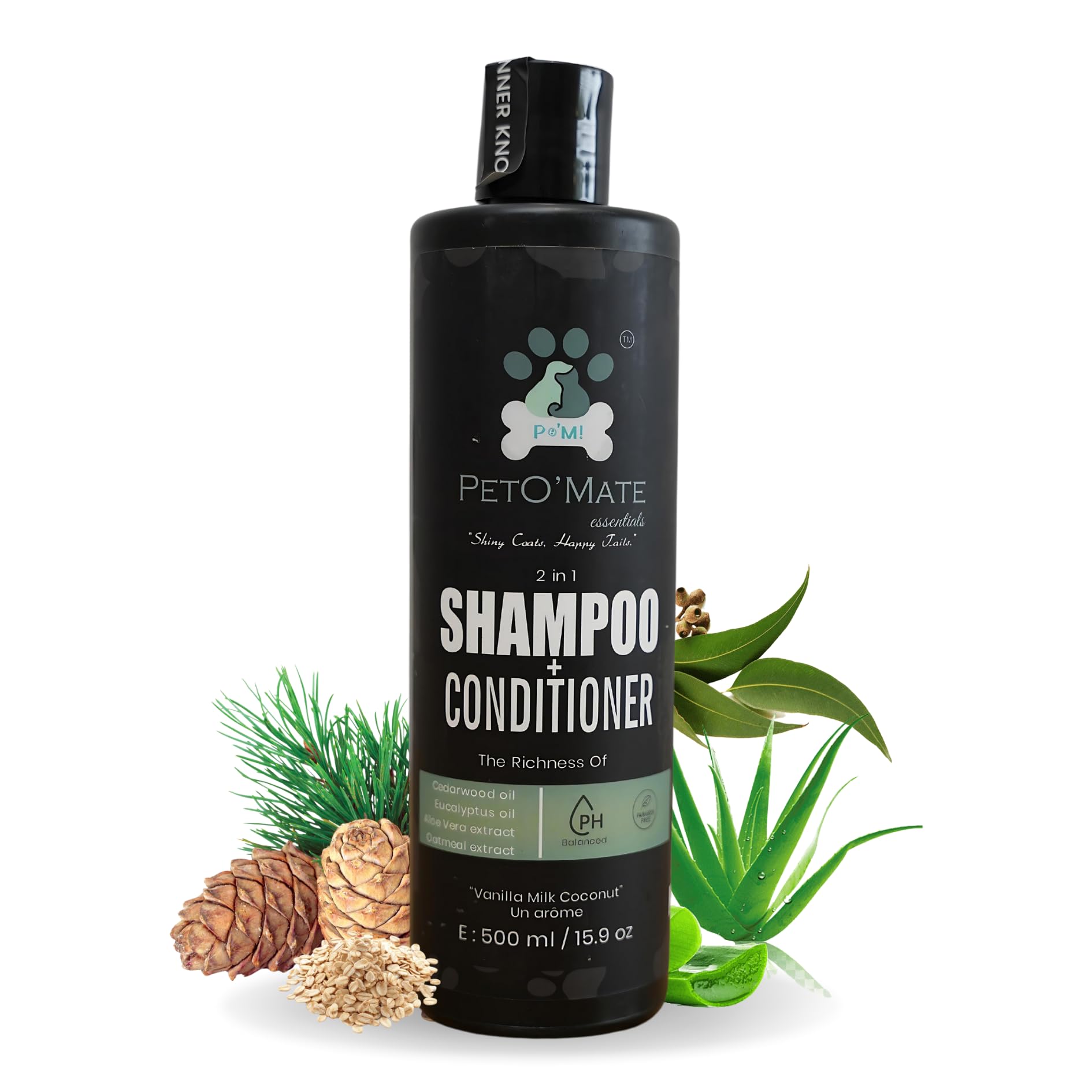 Petomate 5 in 1 Pet Conditioning Shampoo 500ml | with Ultra-Smoothing, Ultra-Whitening, Ultra-Foam Boosting & pH Balanced Removes Ticks, Fleas & Lice Naturally (B0CKL8C9FG) Amazon Price History, Amazon Price Tracker