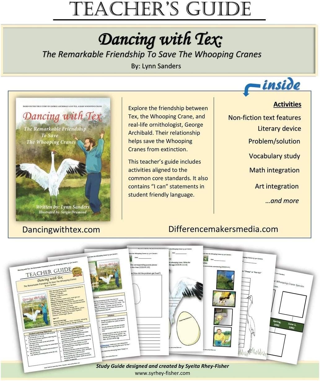 Teacher's Guide: Dancing With Tex: The Remarkable Friendship To Sav