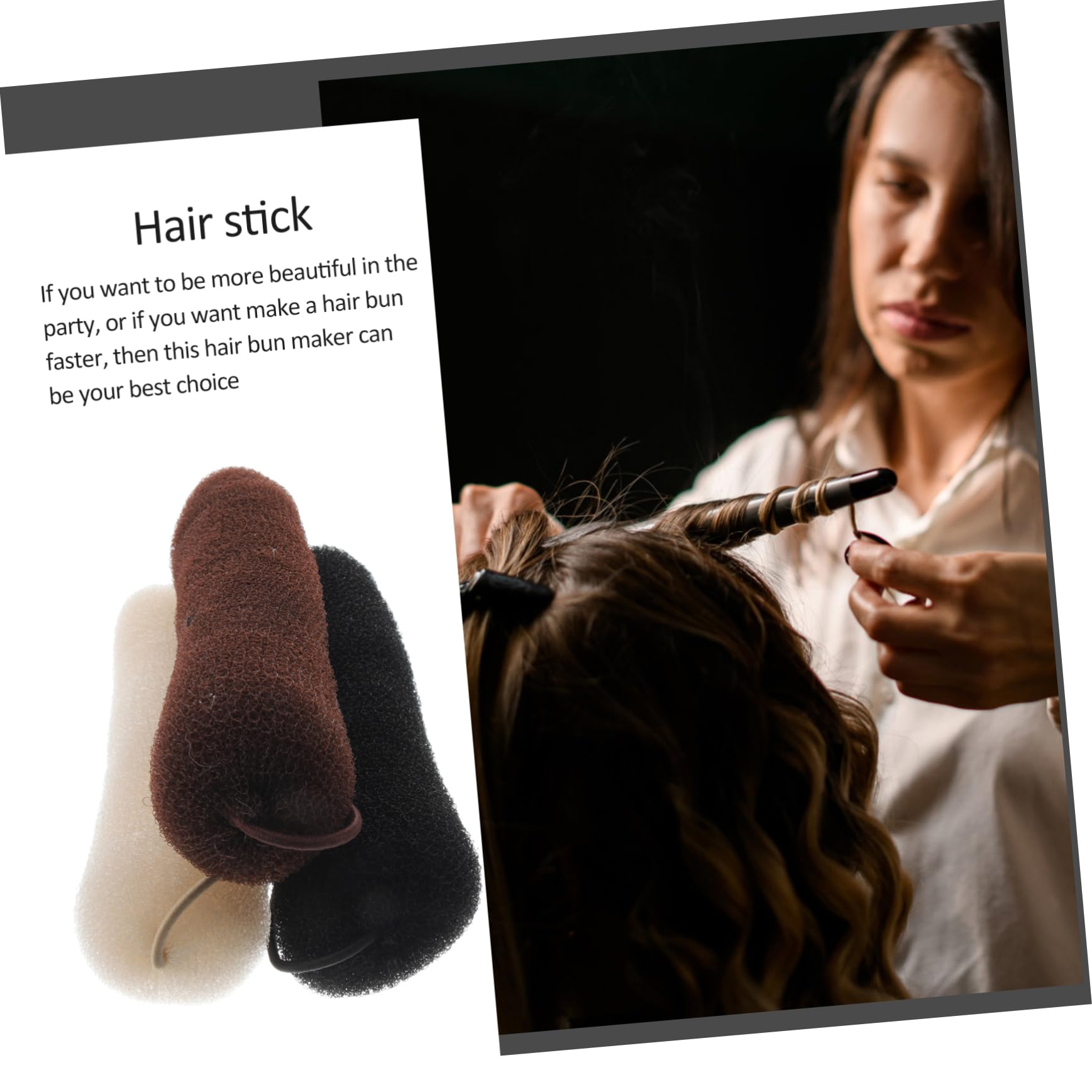 MAGICLULU 5 Sets Haar-accessoires Für Frauen Dutt-donuts Für Haar-dutt-maker Für Dickes Haar Dutt-maker Exquisite Handwerkskunst 3 Stück X 5