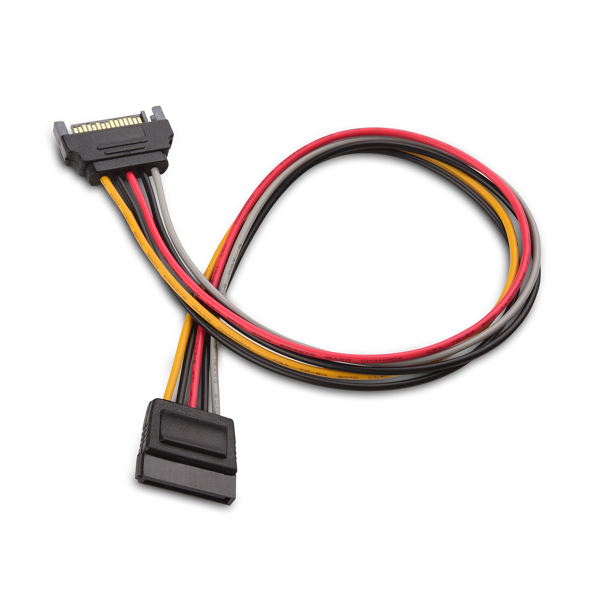Cable Matters 3er-Pack 15-Pin SATA Stromverlängerung Kabel 30 cm (SATA Kabel, SATA Verlängerung, Sata Stecker/Buchse Kabel) - 30 cm