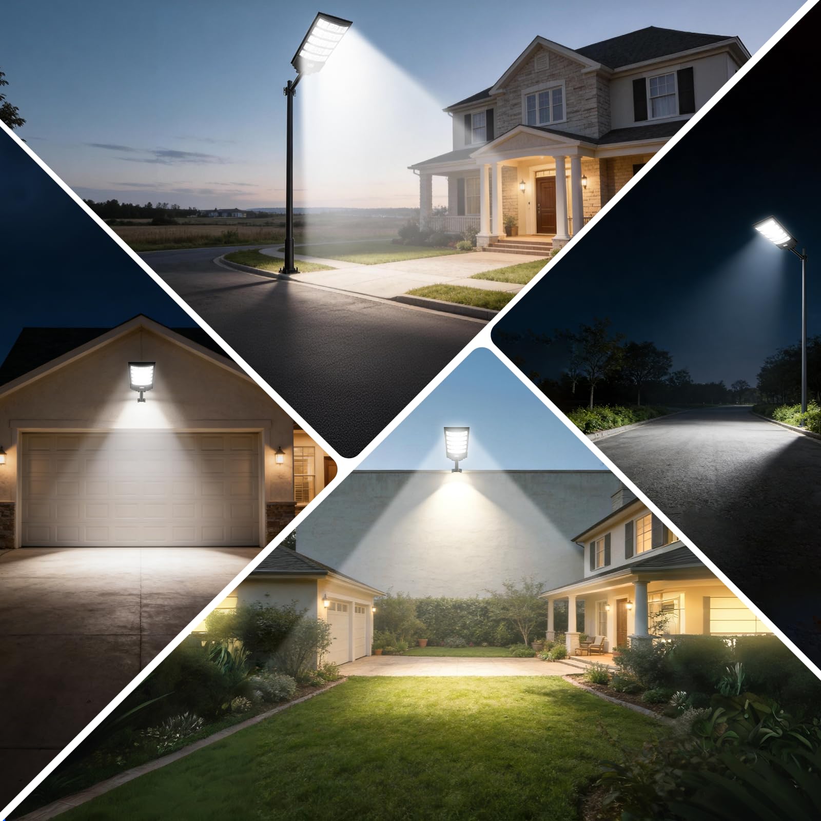 8000W Farolas Solares Exterior, 40000LM 6500K Farola Solar Potente con Sensor de Movimiento, IP67 Impermeables Foco Solar Exterior para Jardín, Patio, Parcela