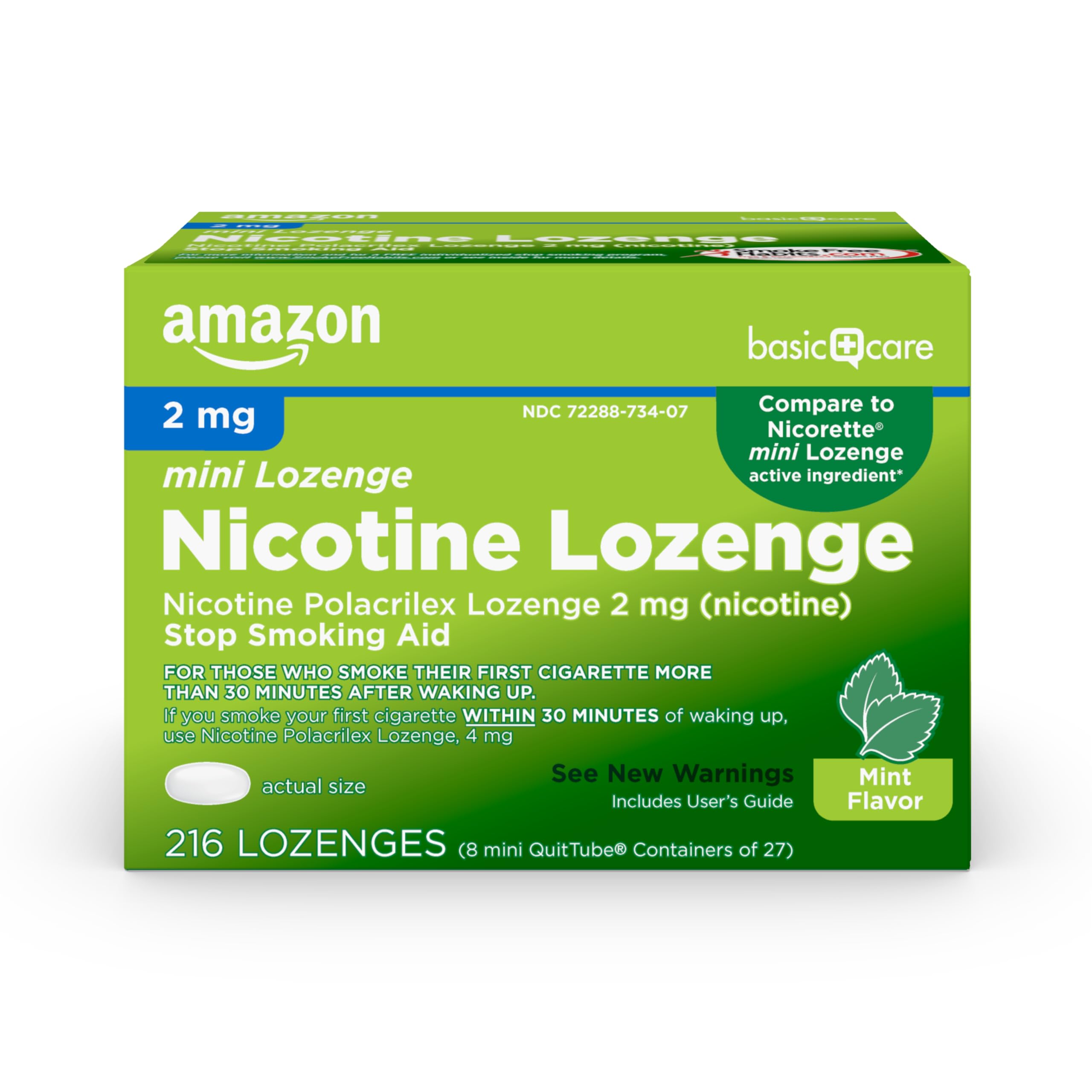 Amazon Basic Care Mini Nicotine Lozenge 2mg