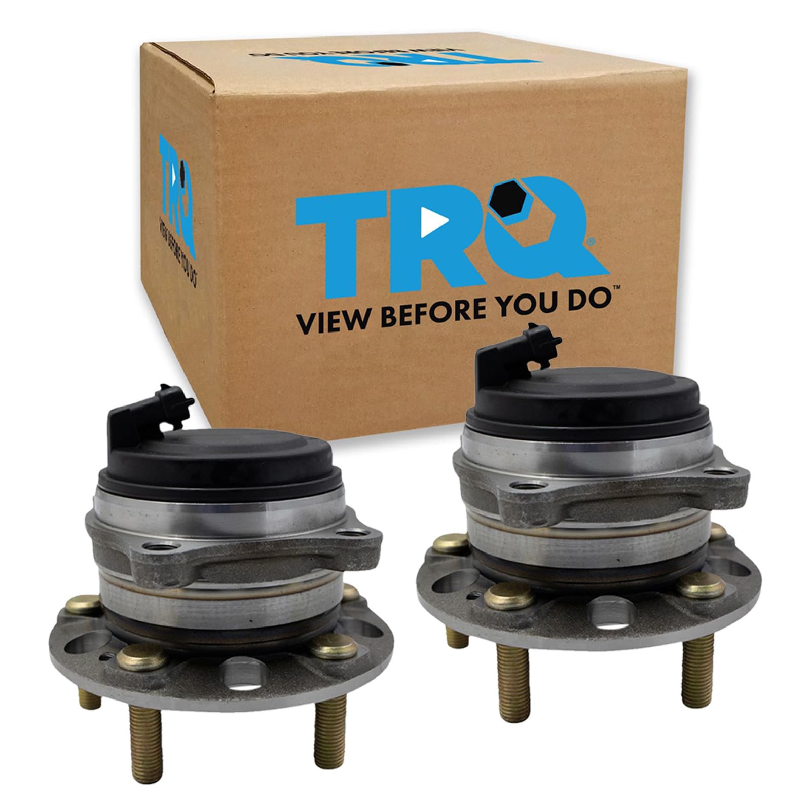 TRQ Rear Wheel Bearing and Hub Assembly Set 2 Piece