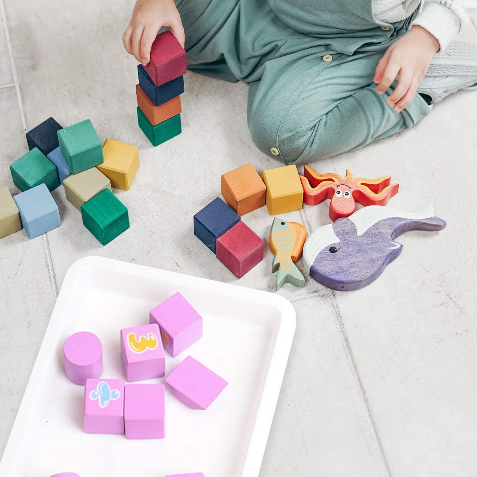 JOIKIT 15 Vassoi Artistici In Plastica 28x21,5x3cm - Multicolore Per Artigianato E Organizzazione