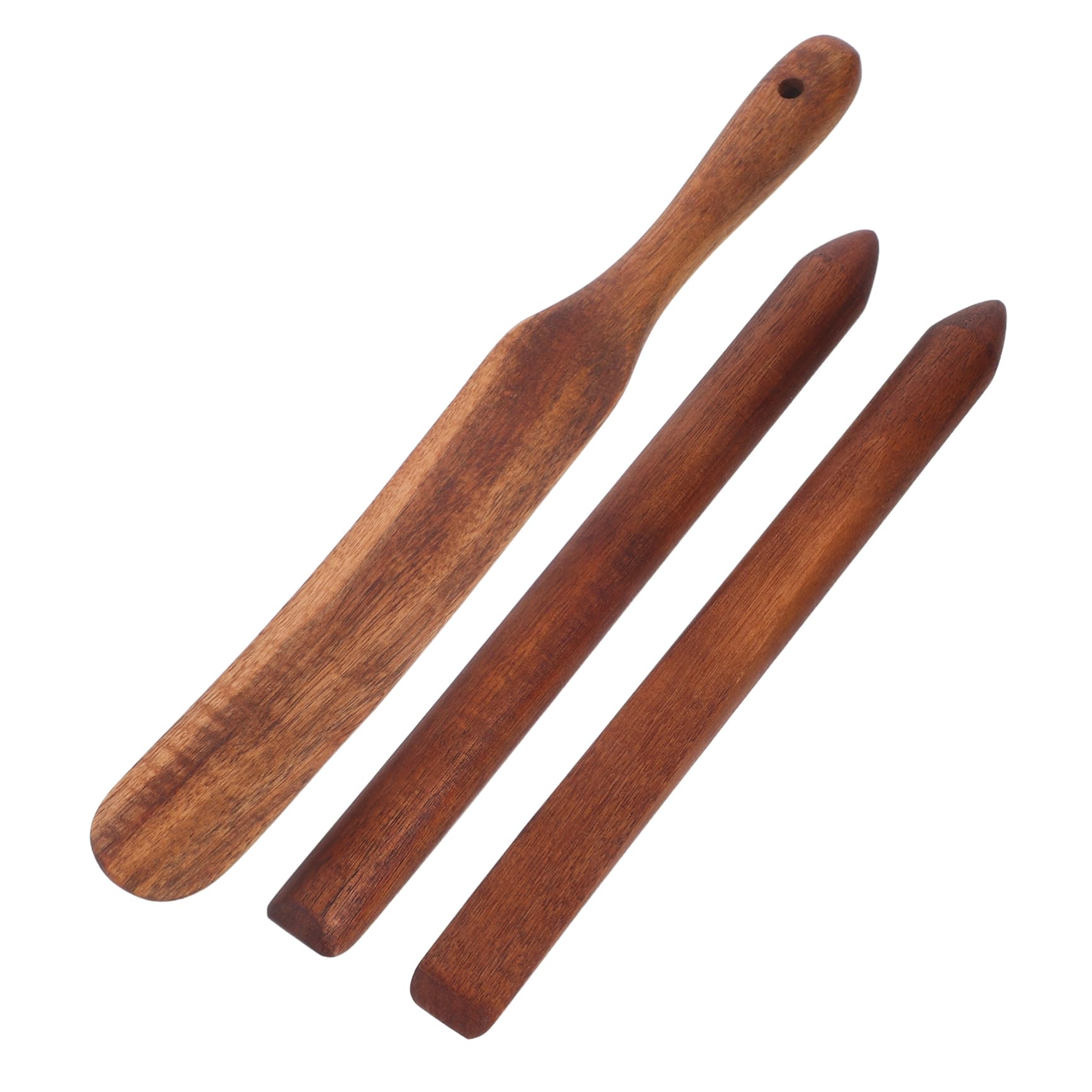 MAGICLULU 3piezas Varilla de Madera de Acacia para Remover Masa Madre Espátula para Masa Madre Utensilios de Cocina para Mezclar Pan para Cocinar y Hornear