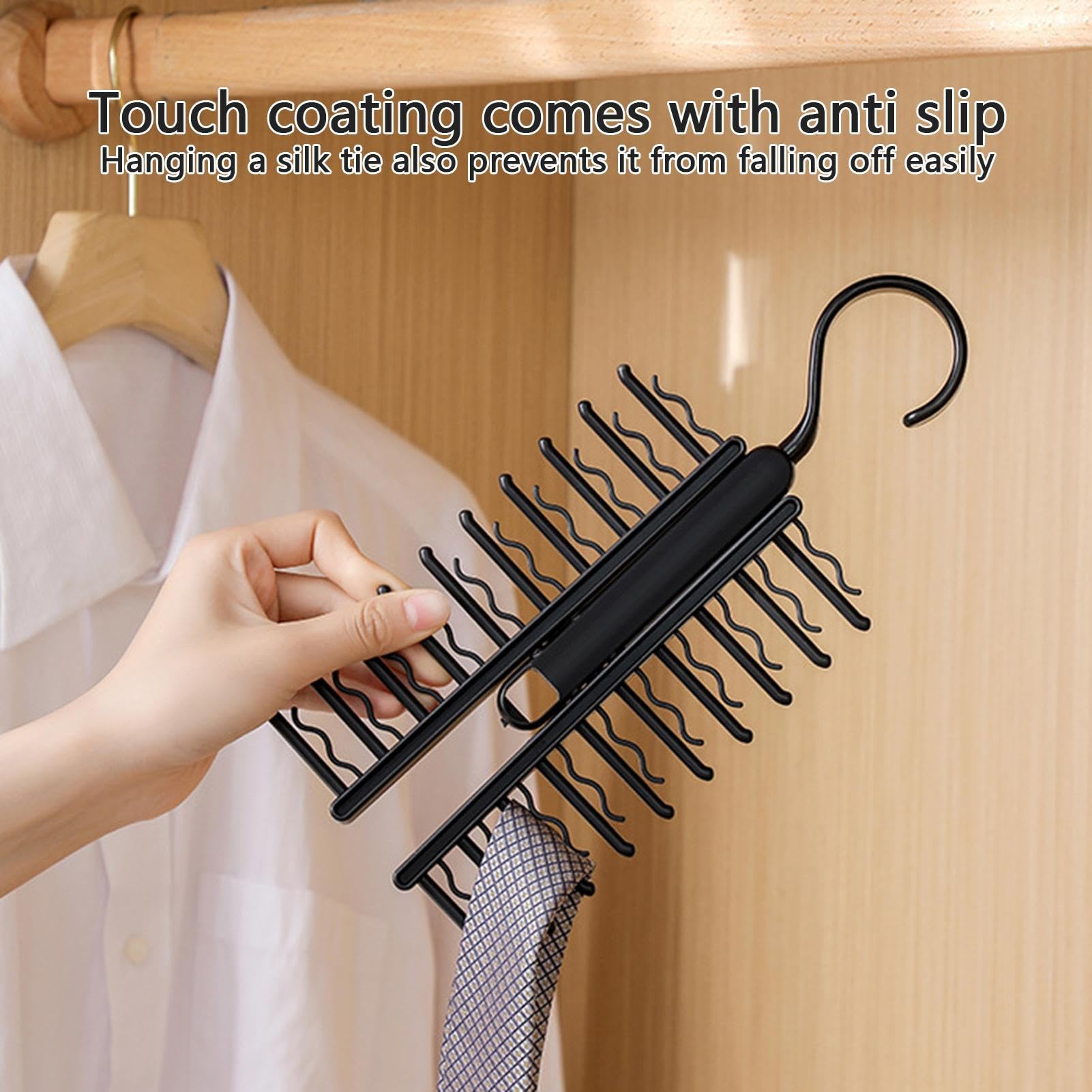 Ensemble De Cintre De Vêtements De Placard: Tie À Cravate Écharpe Organisateur Crochets Rack De Rangement De Garde Robe À Économie Despace Pour Les Ceintures Et Les Foulards Du 6,99 € | DHgate