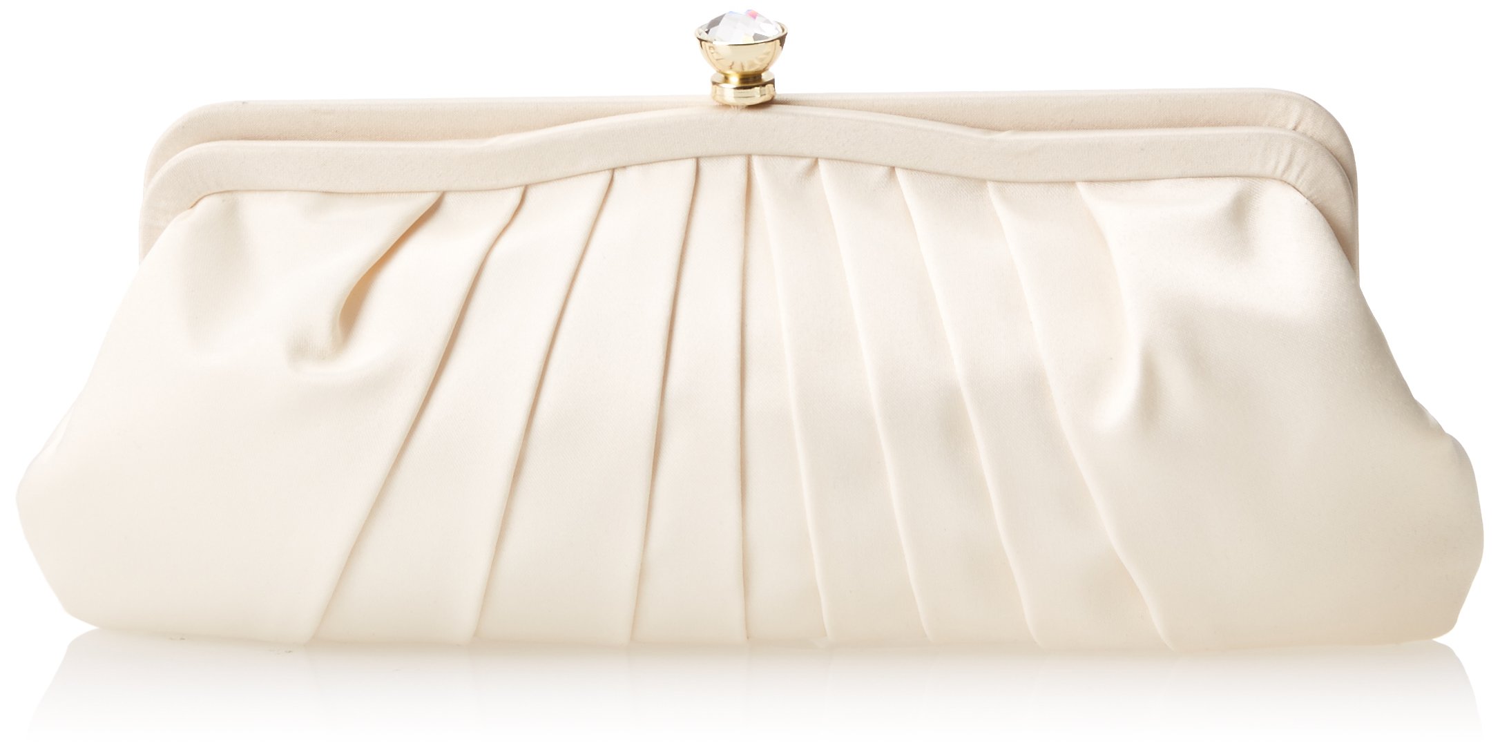 La Regale Wave Frame Pleated Pouch Bag