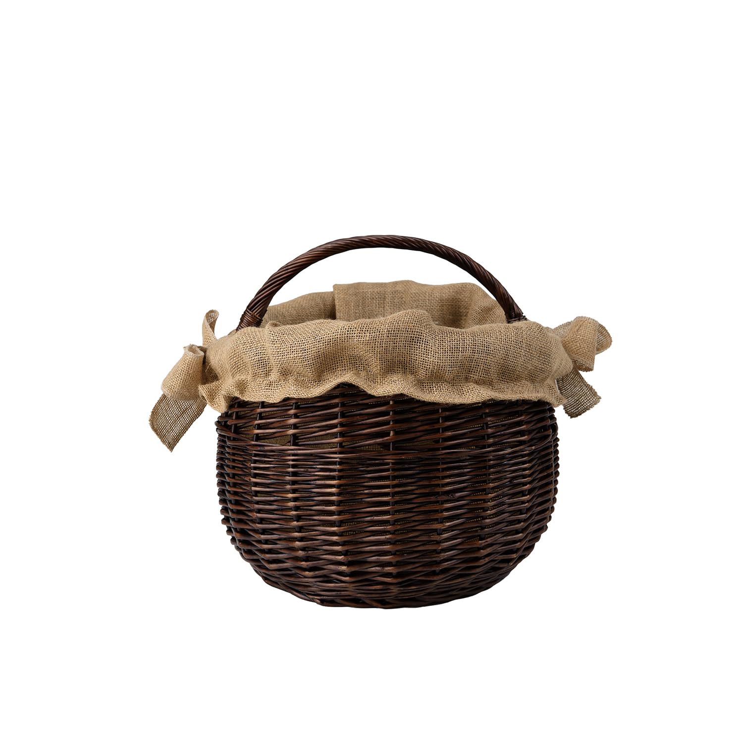 Cesta Portalegna da Interno in Vimini Porta Legna da Interni Fatto a Mano Cesta in Vimini per Legno Cestino per tronchi Ceste per Legna da Interno
