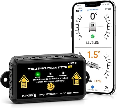 Wireless RV Leveling System, Bluetooth Camper Leveler with App