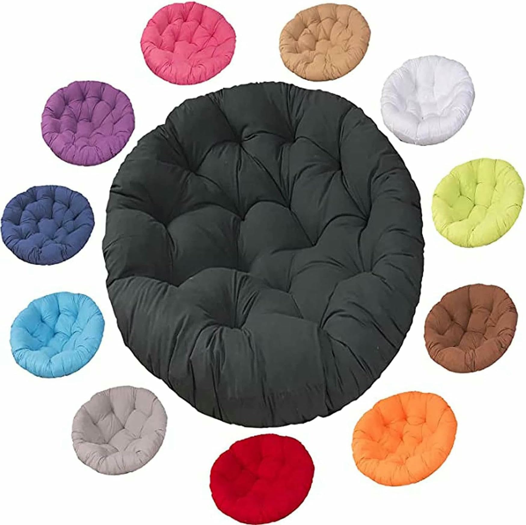 Coussins ronds pour chaise de jardin au rembourrage printemps épais