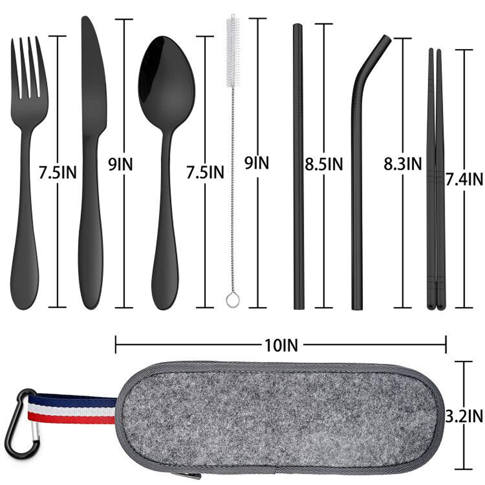 Ensemble De Couverts – Ustensiles Portables En Acier
