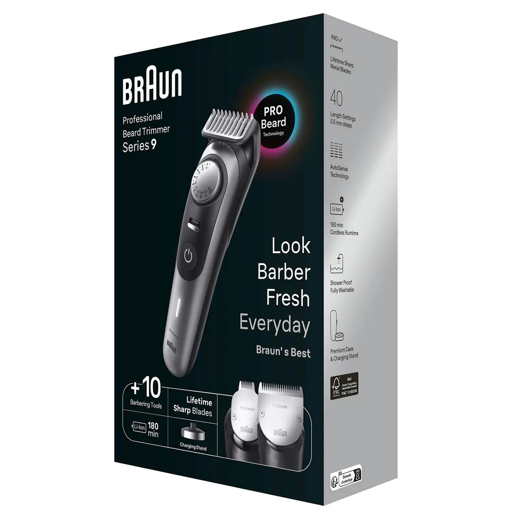 Braun Series 9 BT9420 profesjonalny trymer do brody z narzędziami fryzjerskimi