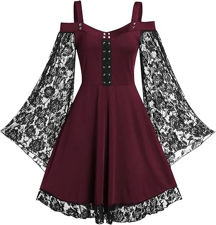 OIOLOYJM Witch Costume Women Sexy Plus Size Renaissance Vampire Gothic Halloween Costumes Woman 2025 Clothes Dresses