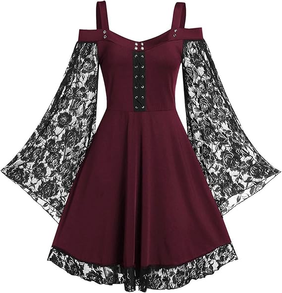 OIOLOYJM Witch Costume Women Sexy Plus Size Renaissance Vampire Gothic Halloween Costumes Woman 2025 Clothes Dresses