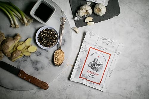 Miniatura 9 de Side Project - Carne seca de sésamo, soja, jengibre fresco y azúcar morena, sin gluten, alta proteína, hecha por chef y nacida en Filadelfia, sabor