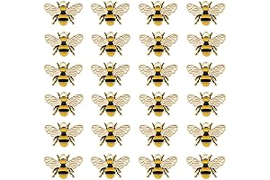 Lot of (x24) Gold Black Colorful Enamel Oil Drip Honeybee Craft Cute...
