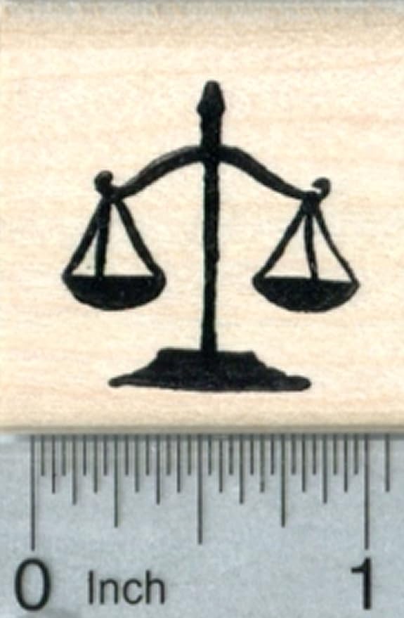 Scales of Justice Rubber Stamp Toys & Games