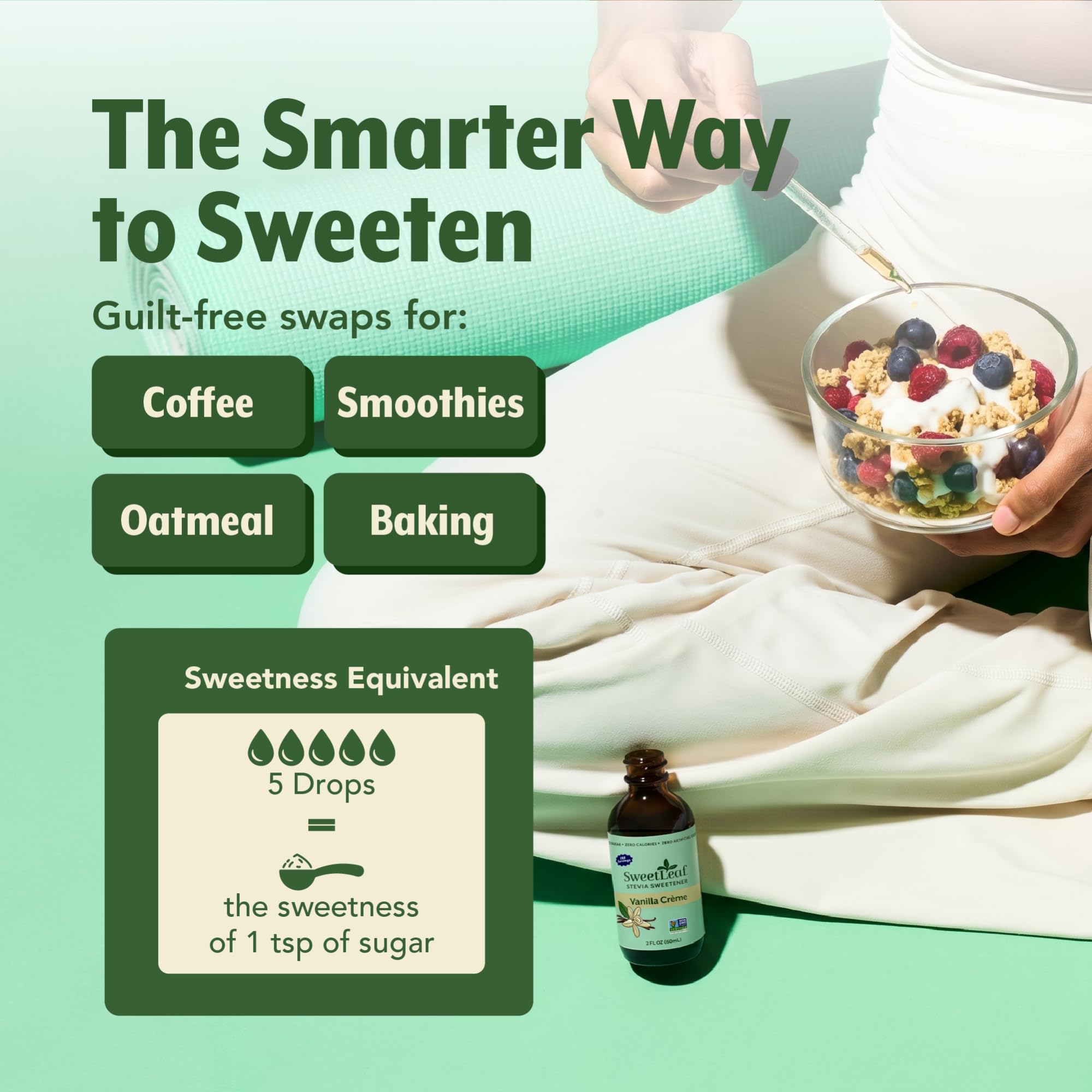 SweetLeaf SteviaClear Liquid Vanilla Creme 60ml, 60 g
