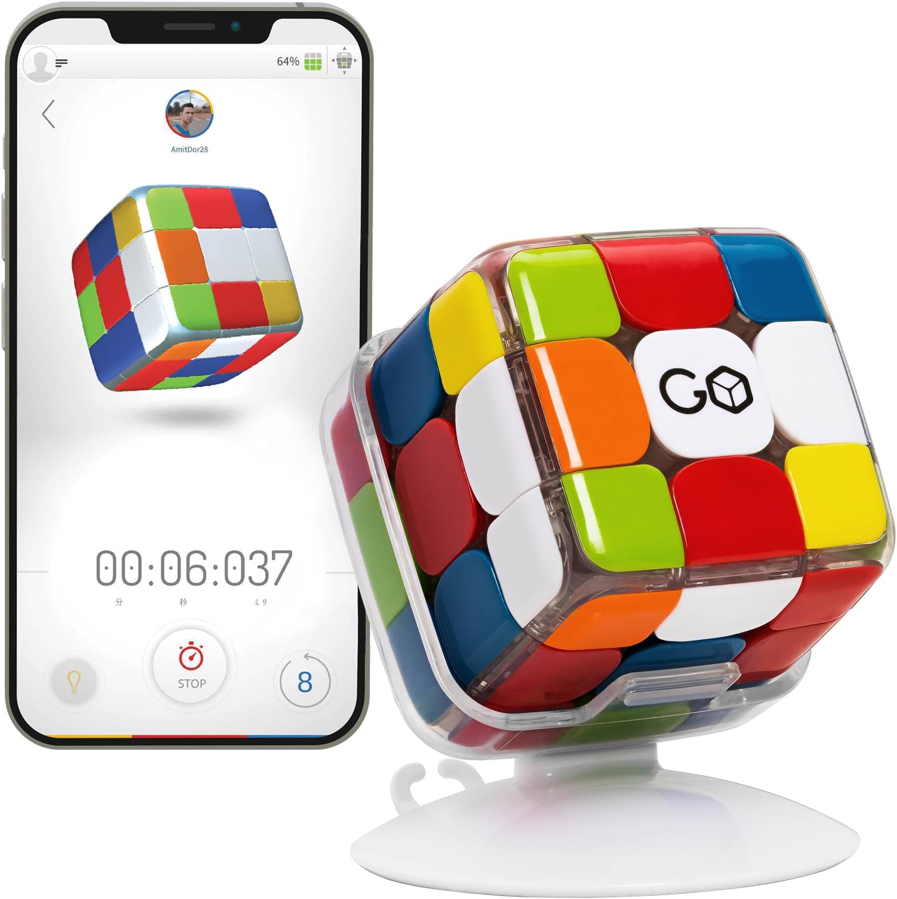 Go Cube The Connected, Smart Rubik's Puzzle Cube: Game and STEM Toy for ...