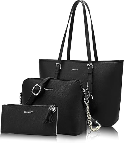 Miniatura 9 de TANTOMI Tote Bags for Women Purses and Handbags Shoulder Bags Top Handle Satchel Purses 3pc for Work Travel