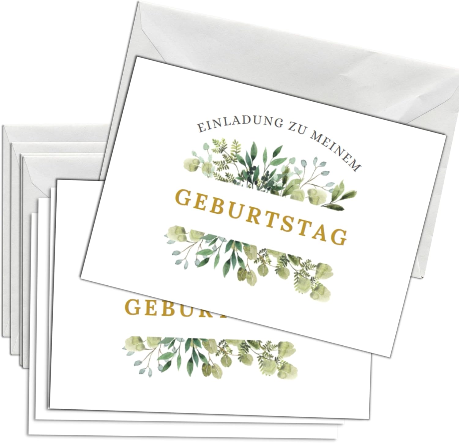 12x Einladungskarten Mit Schmetterlingen - Glitzer & Pastell Für Mädchengeburtstag