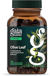 Gaia Herbs Olive Leaf - Traditional Immune Health Support - Immune System Supplement with Olive Leaf Extract and Oleuropein - 120 Vegan Liquid Phyto-Caps