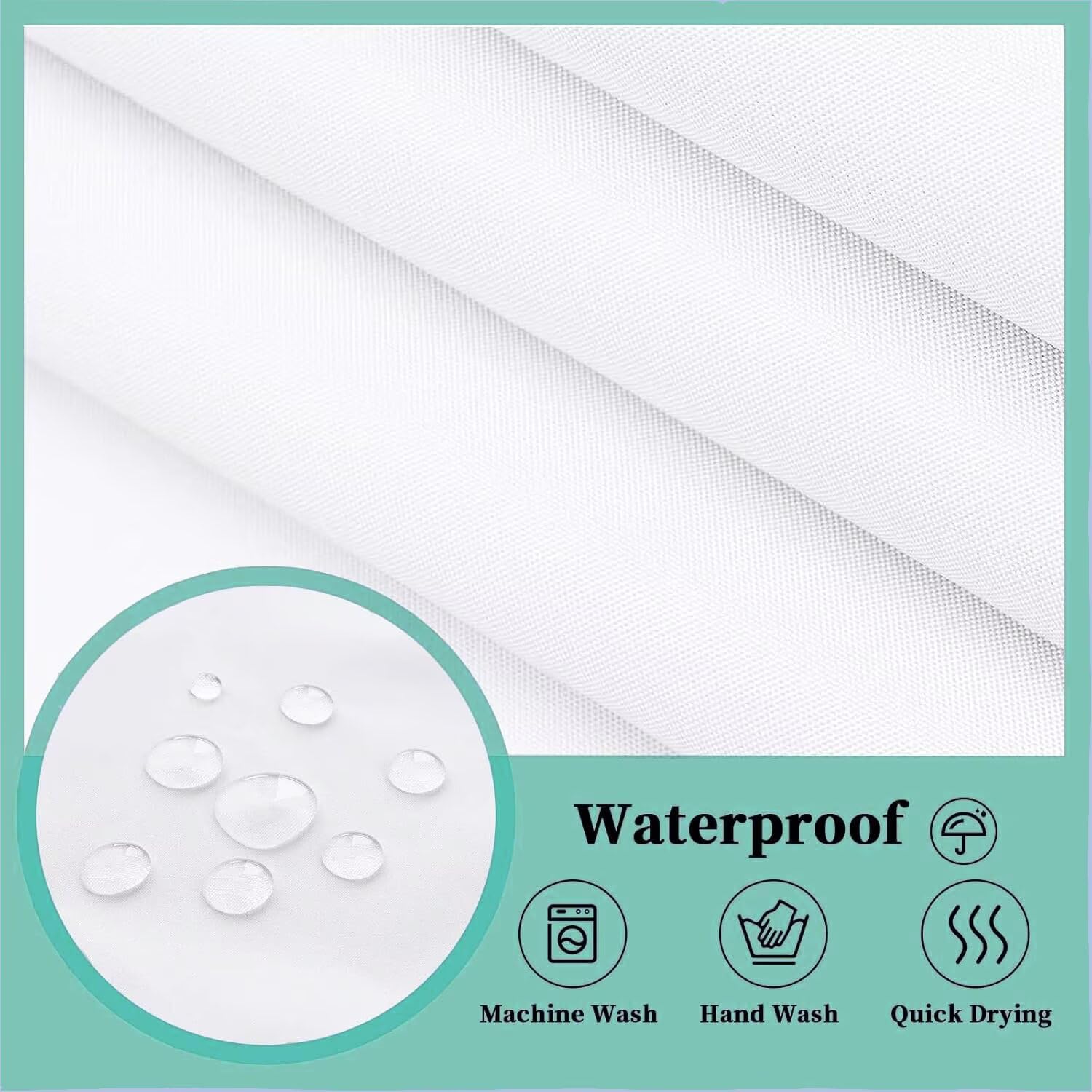 Duschvorhang Überlänge 200x240cm,Rosa Duschvorhänge Waschbar, Mohn Duschvorhang mit Gewicht, Wasserabweisend Stoff Shower Curtains, mit 12 Plastik Duschvorhangringen für Badewanne und Bad Deko GJ-695