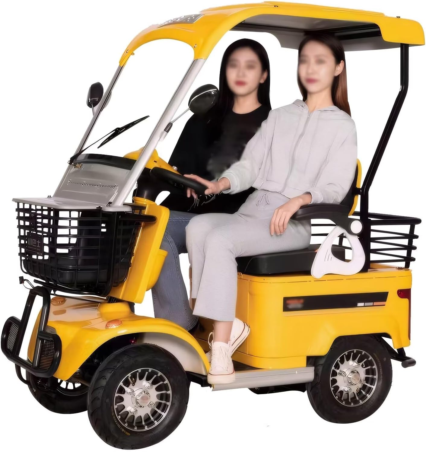 Electric Golf Cart, Mobility Scooter with Independent Suspension for Golf Hunt Scenic Spot Hotel Beach, School and Farm
