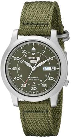 Amazon.com: SNK805K2 Mens Green Casual Seiko Watch