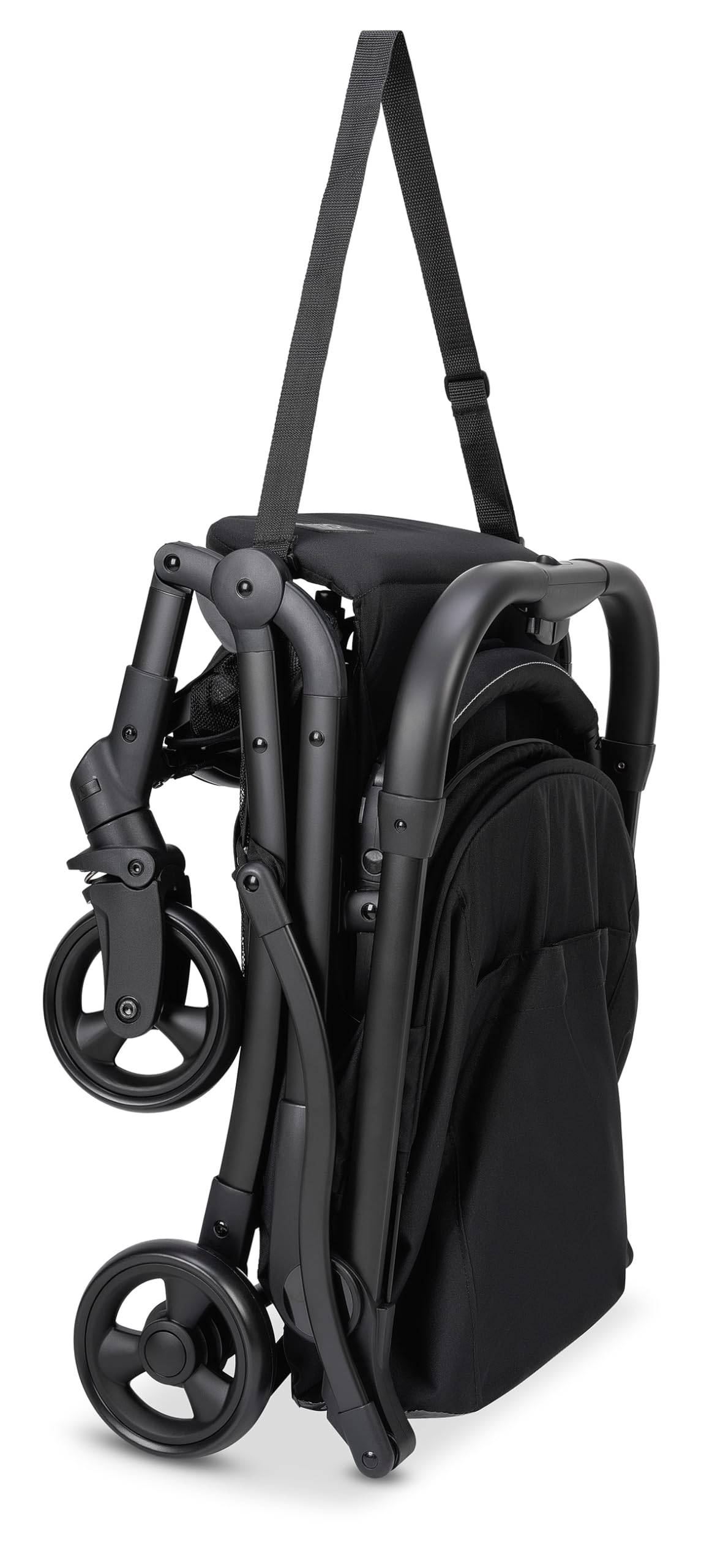 OSANN - Passeggino neonato/bambino Vegas - 0-22 kg - 48 x 100 x 83 cm - Compatto con sospensioni, visiera parasole, zanzariera, parapioggia e adattatore per seggiolino auto - Grigio argento
