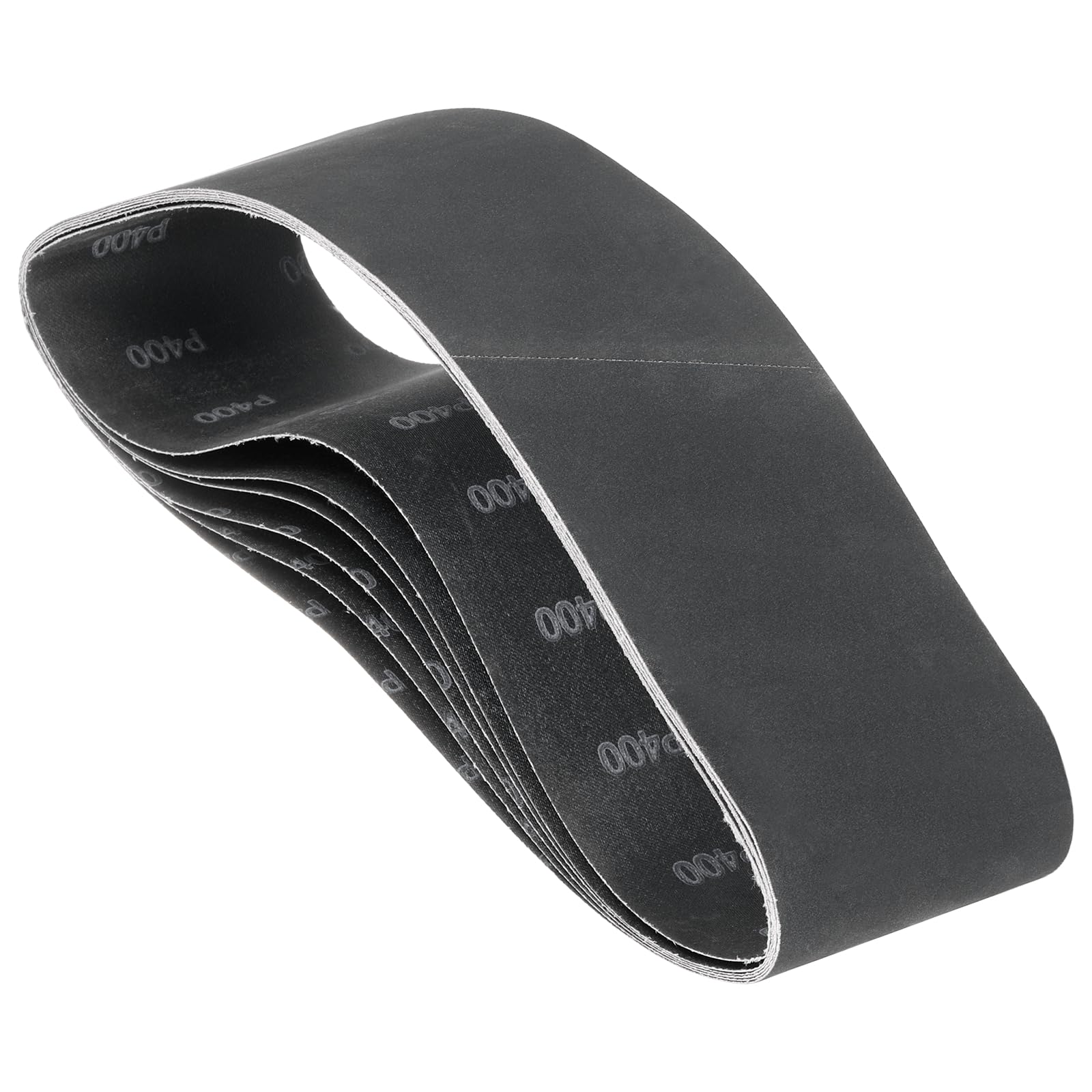 Kozelo 6 Pack Sanding Belts 100mm x 915mm 400 Grit Silicon Carbide Abrasive Belt Sander Paper for Belt Sander Metal Grinding Wood Working Weld Rust Removal