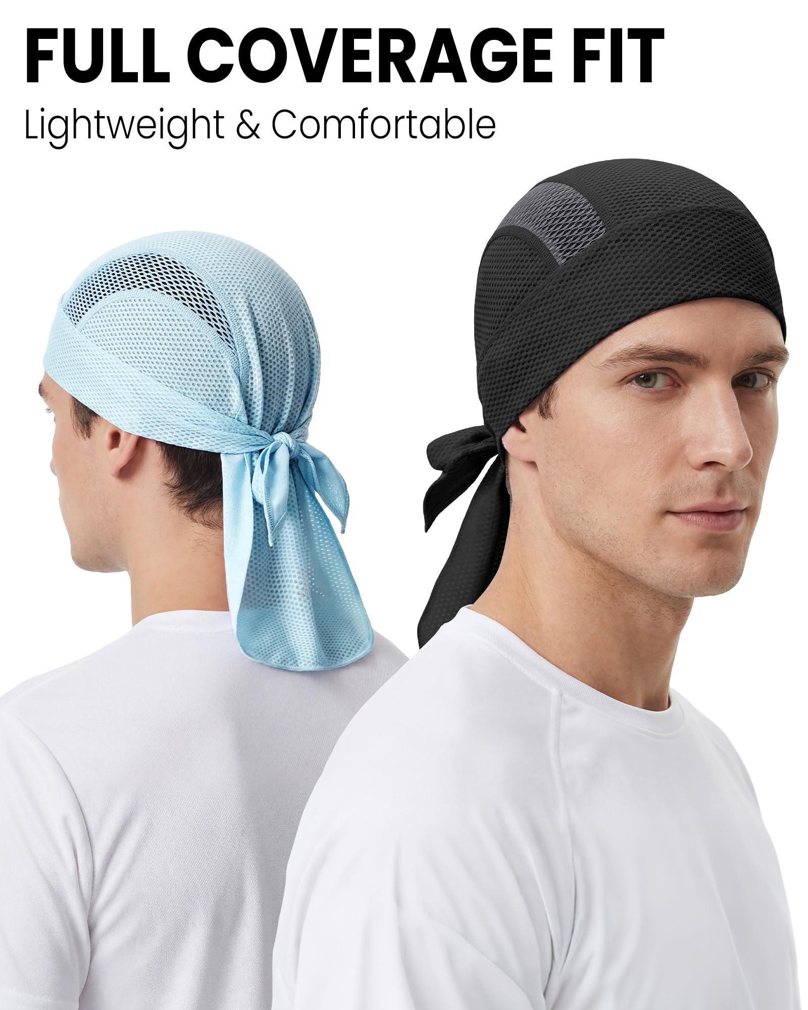 GXCROR Bonnet sous-Casque de Cyclisme, Bandana de Sport Respirant pour Hommes et Femmes, Calotte de Crâne Anti-Transpiration pour Moto, Course à Pied, VTT
