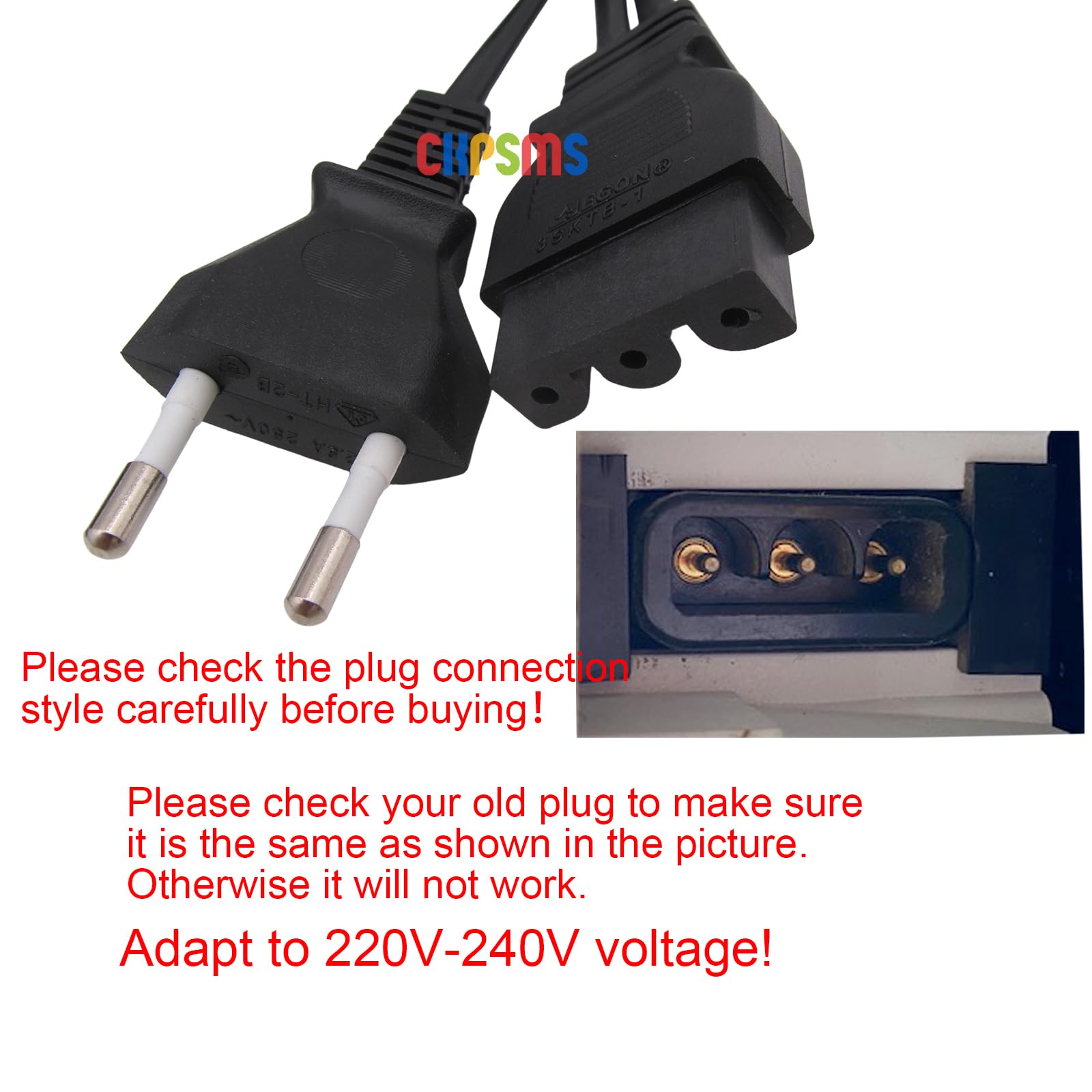BLLBOO Naaivoetpedaal - universeel voetpedaal met netsnoer voor Singer 974 220 V naaimachine (EU